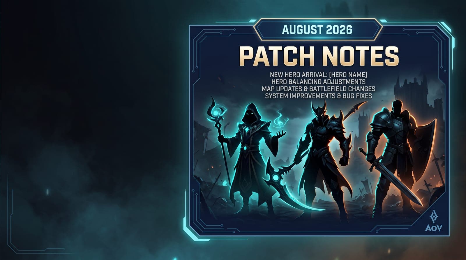 Arena of Valor (AoV/ROV) Patch Notes August 26 2026: Full Balance Changes